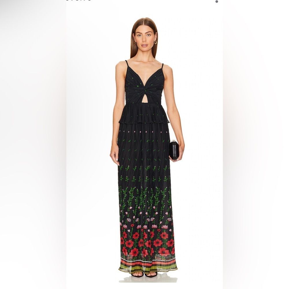 Sabina Musayev Selina Gown Sz M (poppy + pleats gown) - Picture 5 of 15